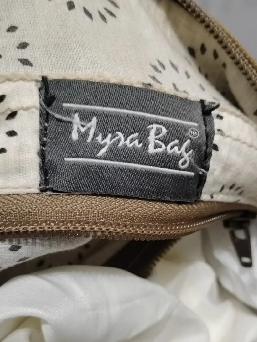 Sel de Mer Brown Canvas & Leather Crossbody Bag